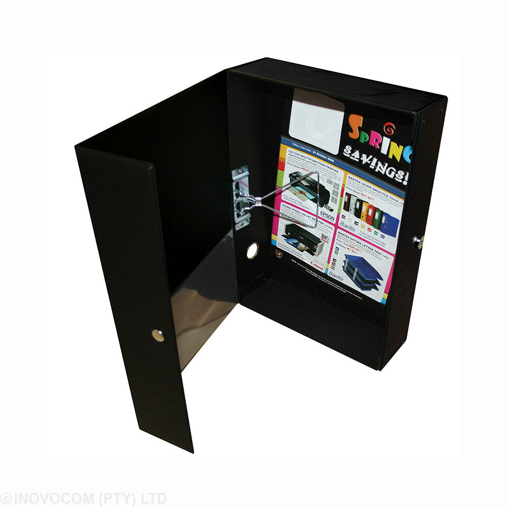Black PVC Spring Clip File Box – PVC 900
