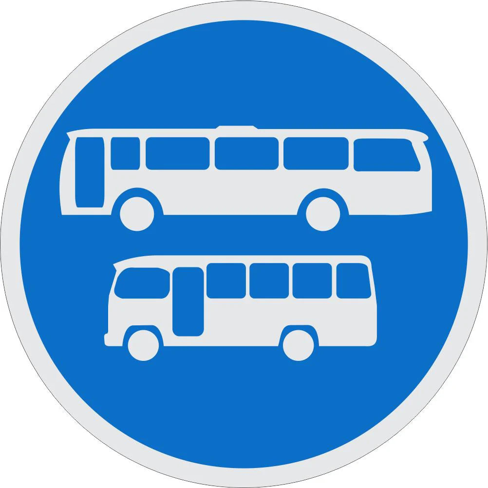 Buses & Minibuses Only Sign (R134)