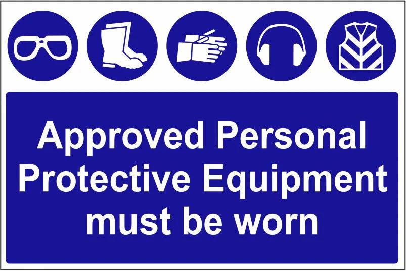 Approved PPE Required Safety Sign (PPE022)