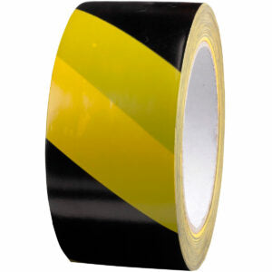 Barrier Tape – Black & Yellow Safety Solution - 500m (length) x 75mm (width)