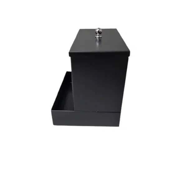 Safe_Choice - Large Black powder-coated Condom Dispenser (203 mm (Height) × 174 mm (Width) × 252 mm (Depth) up to 200 condoms