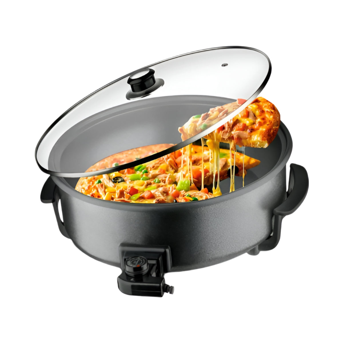 Electric Pizza & Multi-Cooking Pan – 1500W
