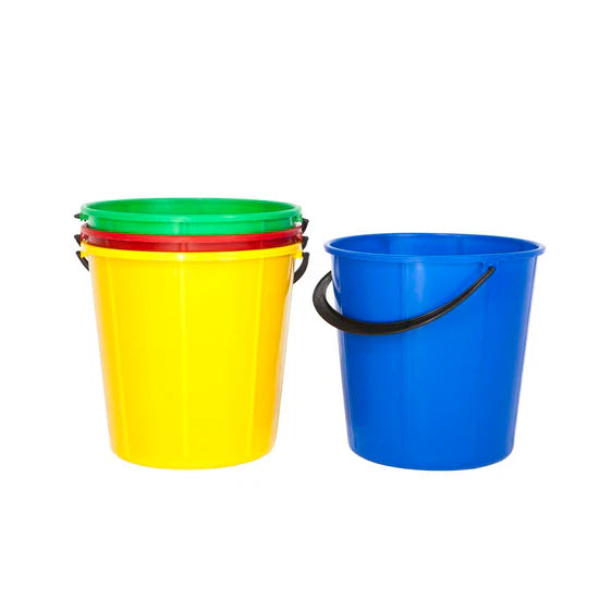 8L Colour-Coded Plastic Bucket – Round