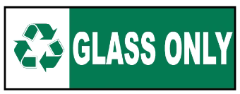 Recycle – Glass Only Safety Sign (REC008)