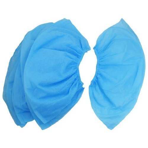 Disposable Non-woven 50gsm Shoe Covers (Blue/White Pack of 100)