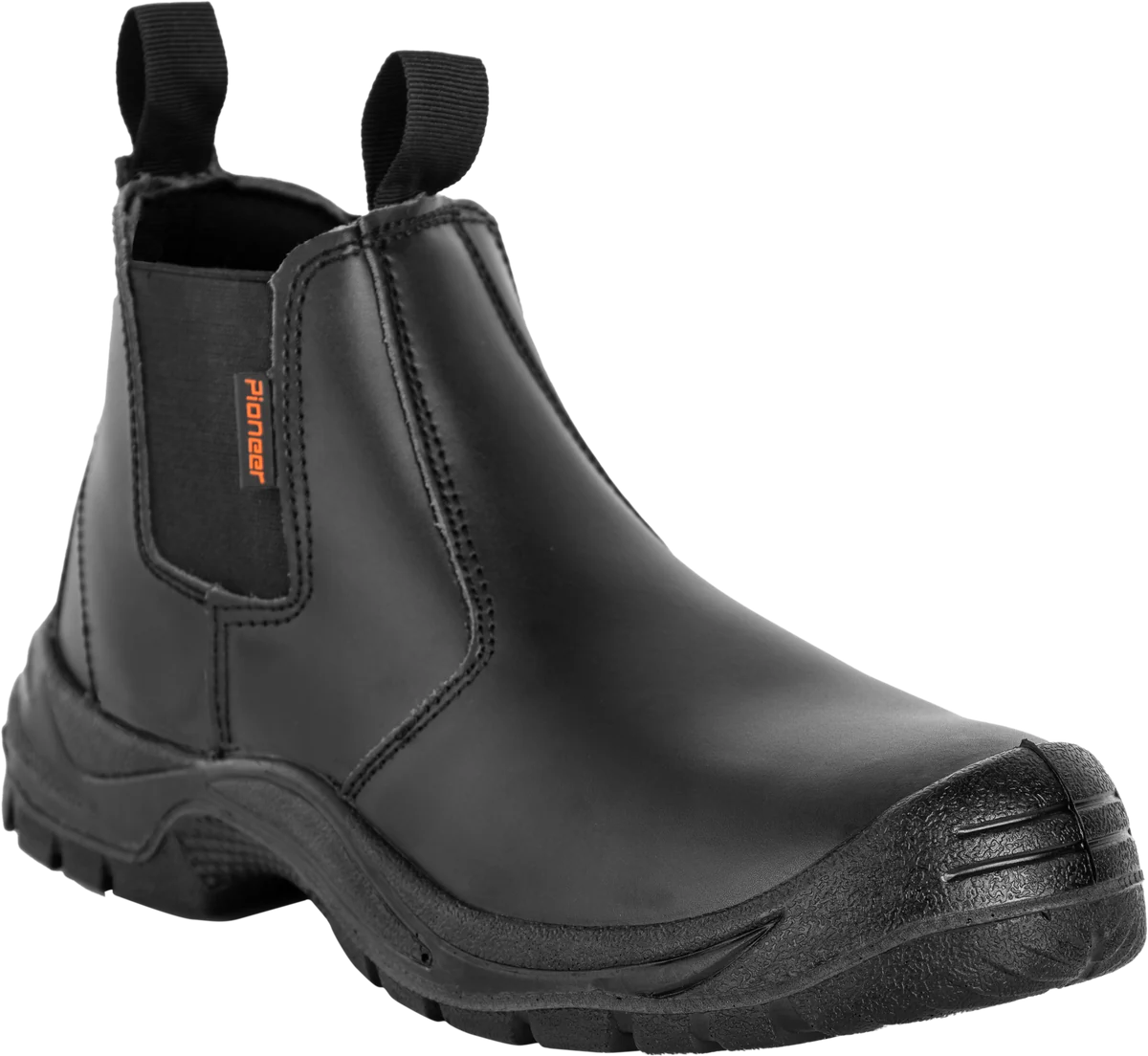 Pioneer Commander Chelsea Safety Boot (Black/Brown)
