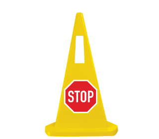 Warning Bollard – 1000mm High, Durable & Versatile