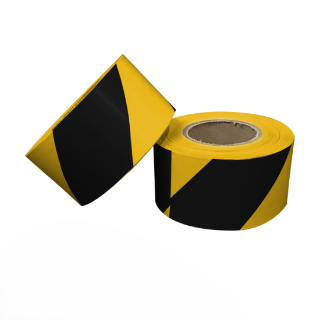 Barrier Tape – Black & Yellow Safety Solution - 500m (length) x 75mm (width)