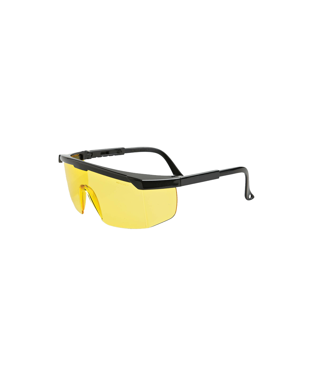 Eurospec Safety Glasses – Amber Lens with Scratch-Resistant Coating