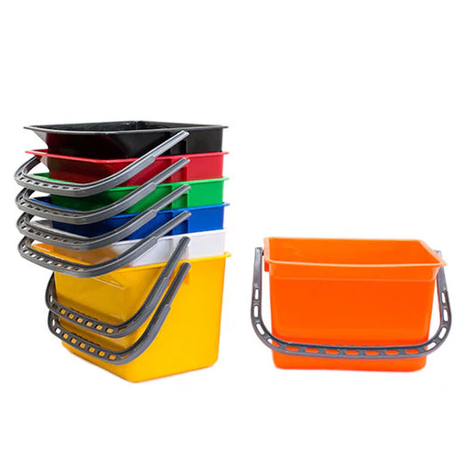 Heavy-Duty 12.5L Colour-Coded Plastic Bucket