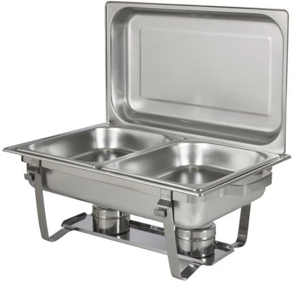 Classic Stainless Steel Double Pan Chafing Dish – 10L
