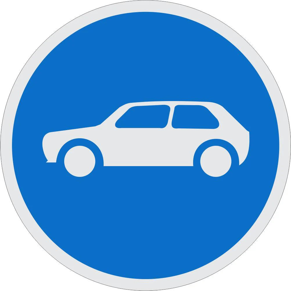 Motor Cars Only Sign (R117)
