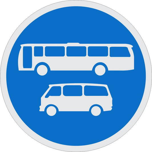 Buses & Midi-Buses Only Sign (R135)