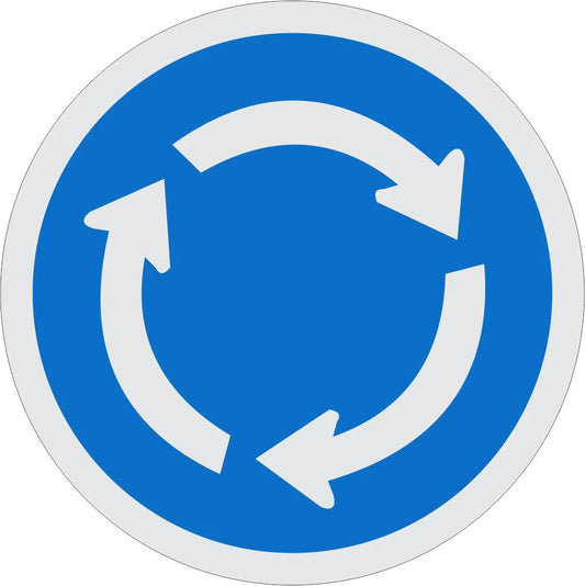 Roundabout Road Sign (R137) – Retro Reflective