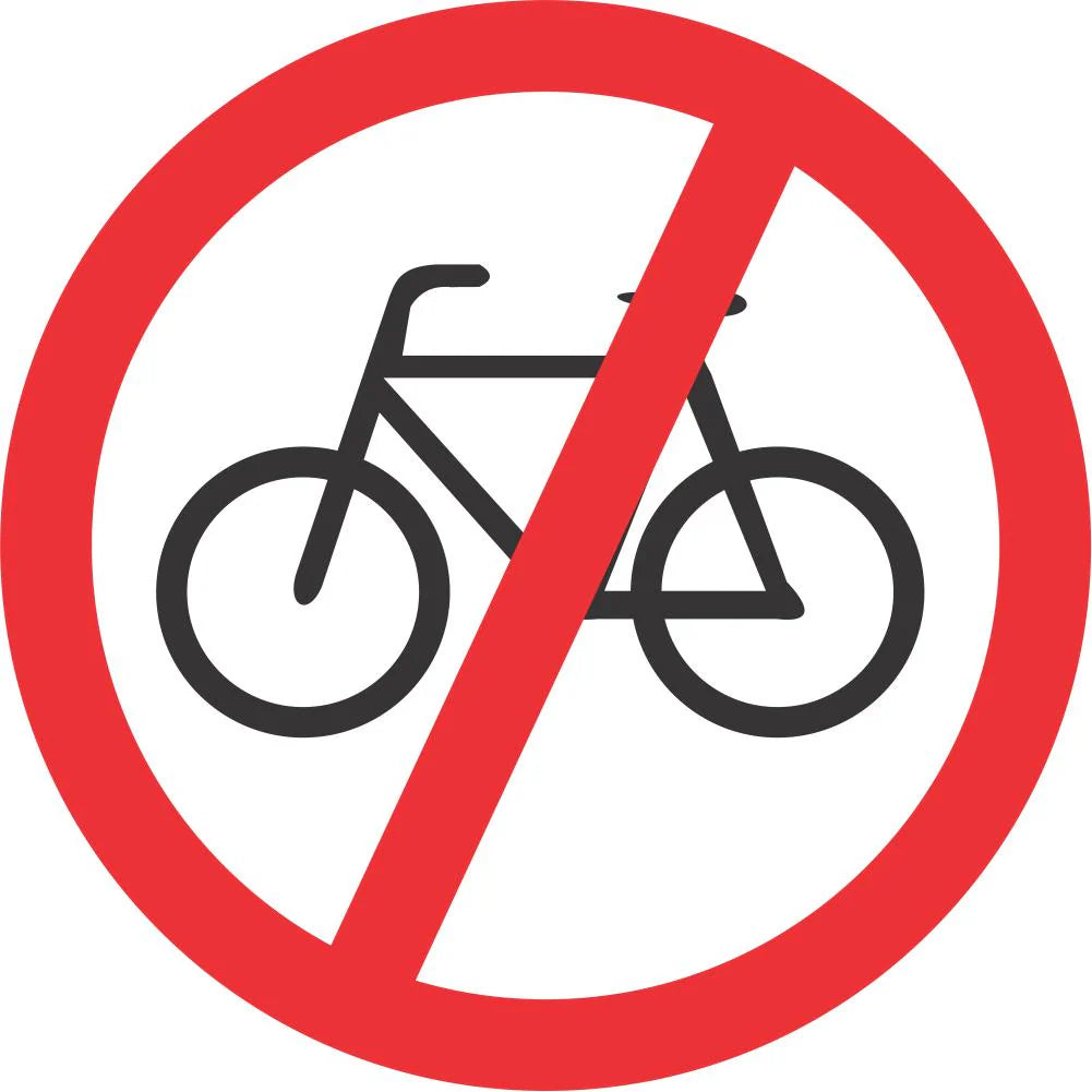No Cyclists Sign (R219)