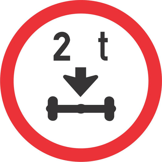 Axle Mass Load Limit Sign (R203)