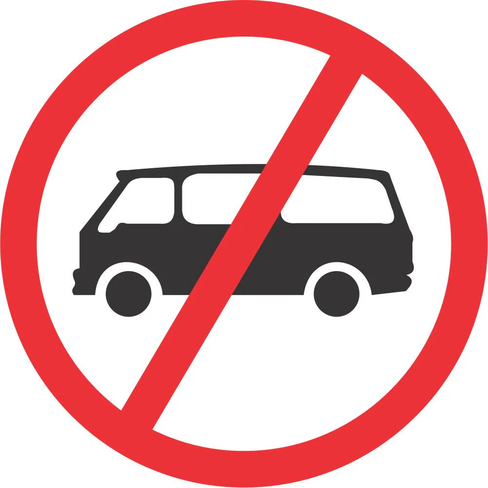 No Mini-Buses Sign (R225)