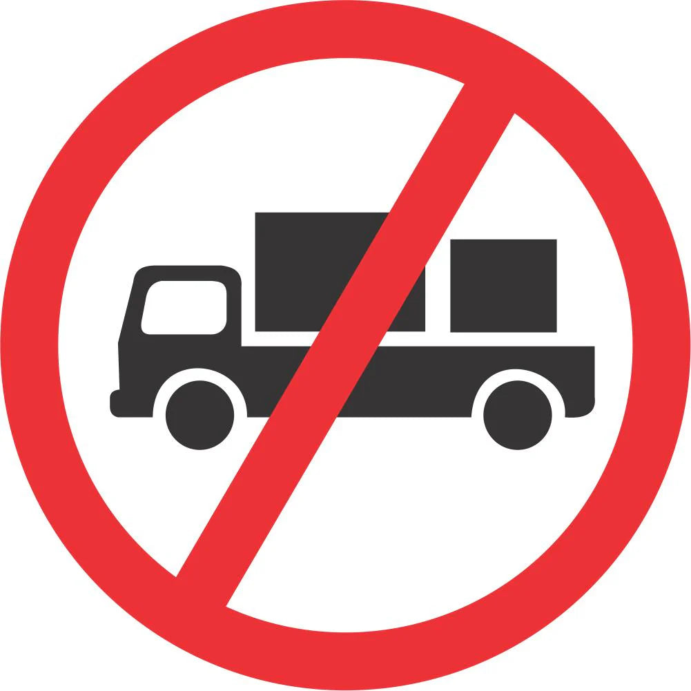 No Delivery Vehicles Sign (R228)