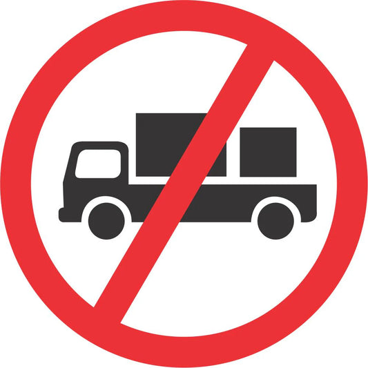 No Delivery Vehicles Sign (R228)