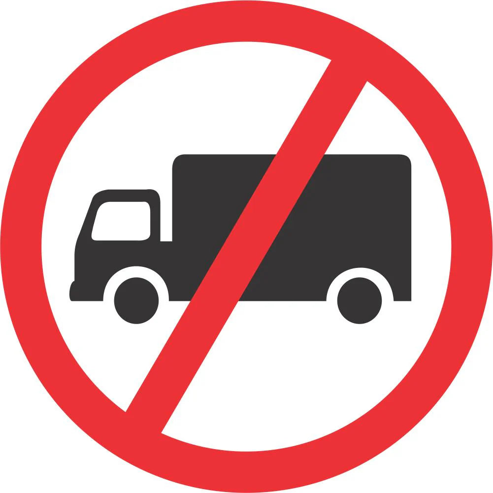 No Goods Vehicles Sign (R229)