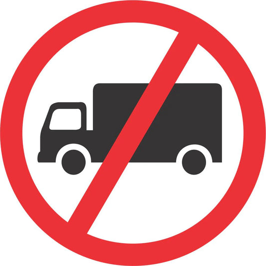 No Goods Vehicles Sign (R229)