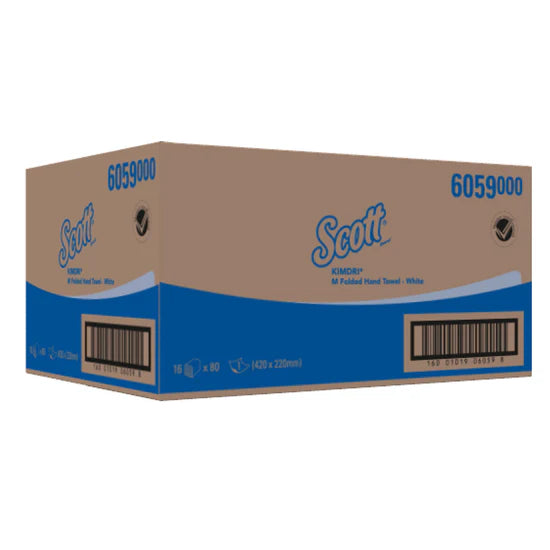 Kimberly-Clark Scott Kimdri M-Fold Hand Towel – White / 1 Ply