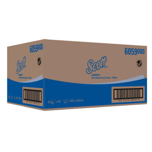 Kimberly-Clark Scott Kimdri M-Fold Hand Towel – White / 1 Ply