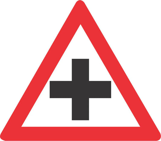 Crossroad Warning Sign (W101)