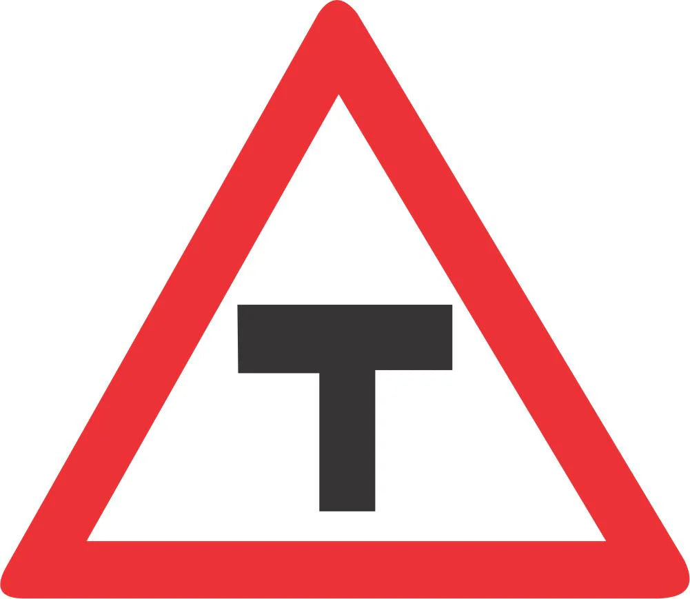 T-Junction Road Sign (W104) – SABS Approved