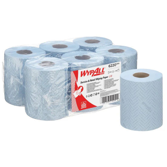 WypAll® L10 Service & Retail Wiping Paper – Blue Centrefeed Rol