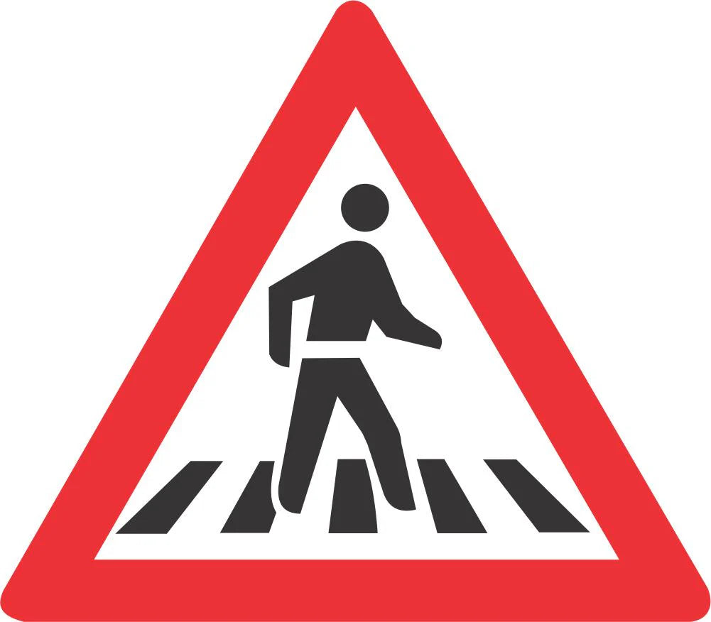 Pedestrian Crossing Road Sign (W306)