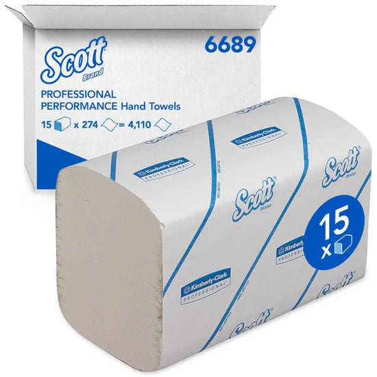 Kimberly-Clark Scott Performance Interfolded Hand Towels – White / 1 Ply