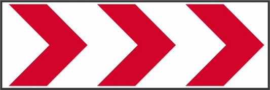 Sharp Curve Chevron Road Sign – Left or Right (W407 / W408)