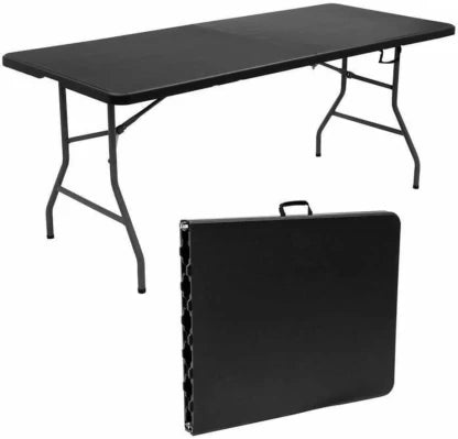 FlexiFold Black Folding Table – Indoor & Outdoor Use