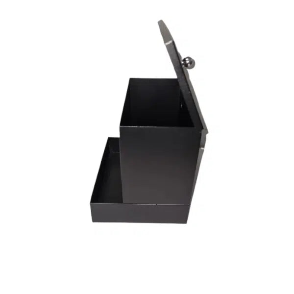 Safe_Choice - Large Black powder-coated Condom Dispenser (203 mm (Height) × 174 mm (Width) × 252 mm (Depth) up to 200 condoms