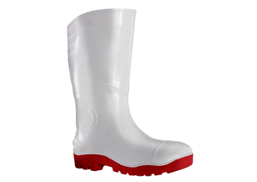 NSTC Scorpio Industrial Gumboot – White/Red