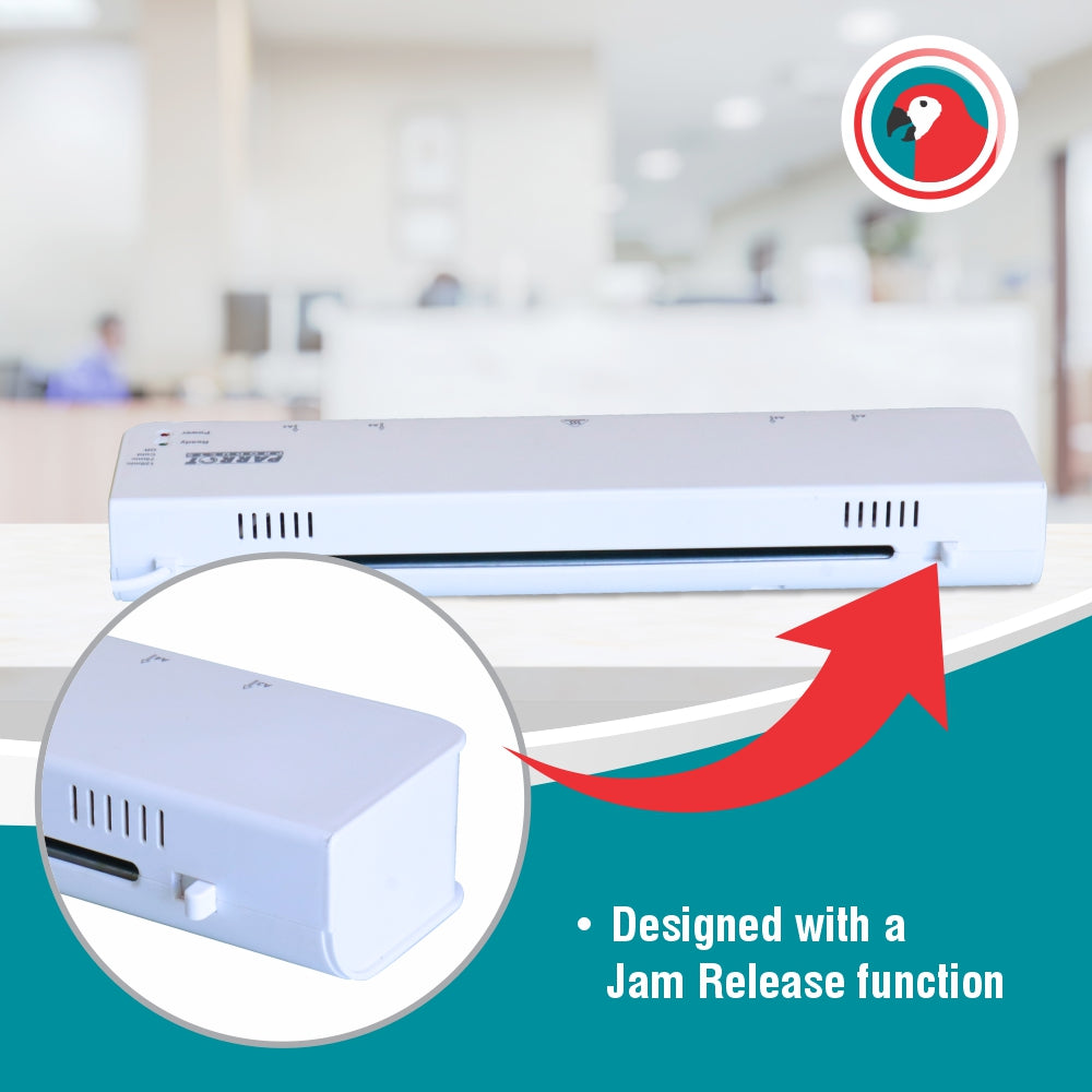 Parrot Professional A3 Laminator – Ultra Slim Design for Home & Office Use (2 Roller - 360mm/min)