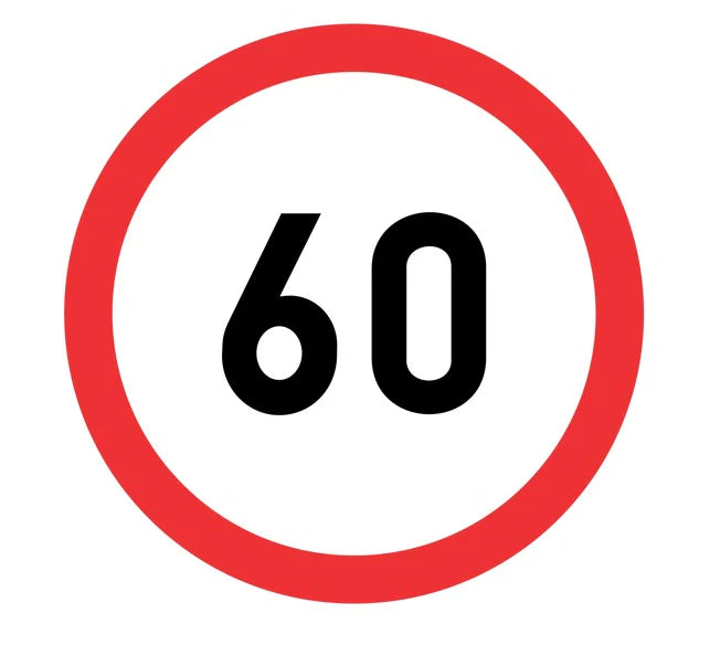 60km/h Speed Limit Road Sign – R201