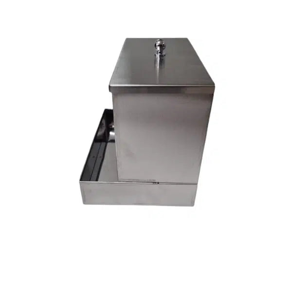 Safe_Choice Condom Dispenser - Large Stainless Steel (203 mm (Height) x 174 mm (Width) x 252 mm (Depth) up to 200 condoms