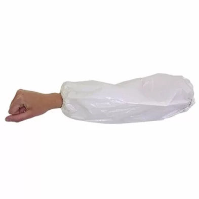 PVC Sleeve Protectors – Reusable, Medium-Duty (White & Yellow) - Pair (2 Sleeves)