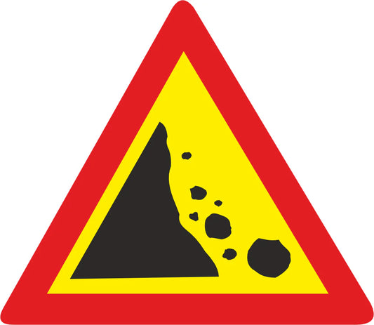 Temporary Falling Rocks Road Sign – (TW335)