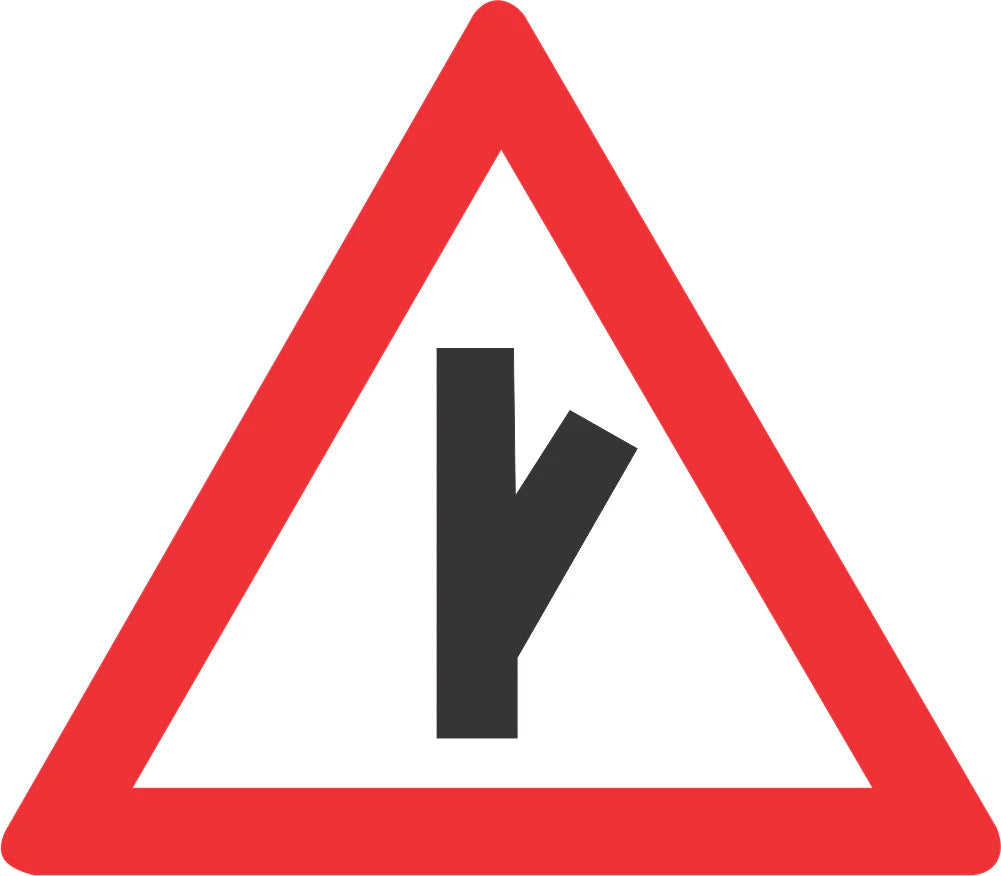 Sharp Junction (Half-Right) Warning Sign (W113)