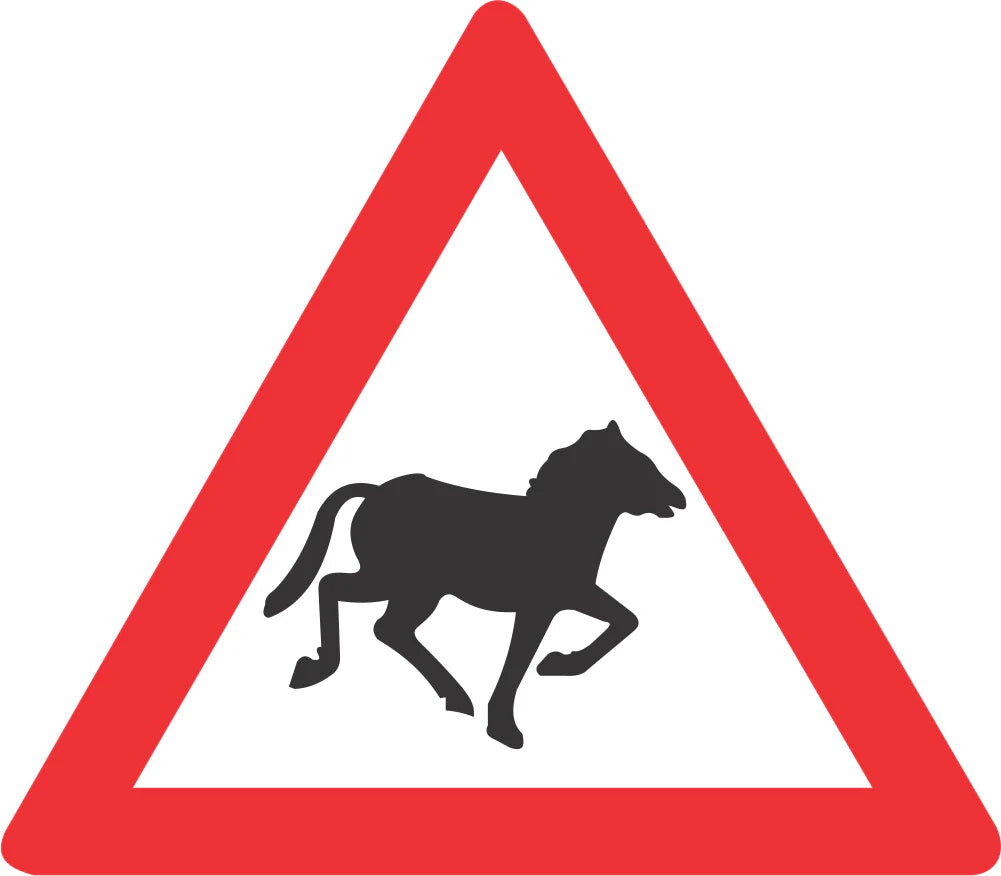 Domestic Animals (Horses) Road Sign (W311) – Retro Reflective
