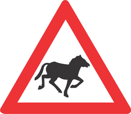 Domestic Animals (Horses) Road Sign (W311) – Retro Reflective