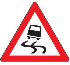 Slippery Road Traffic Sign (W333) – Class 1 Retro Reflective