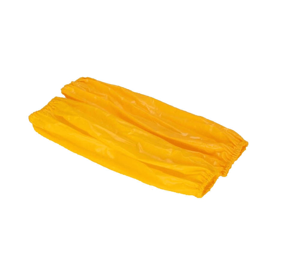 PVC Sleeve Protectors – Reusable, Medium-Duty (White & Yellow) - Pair (2 Sleeves)