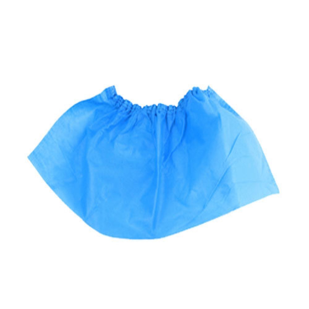 Disposable Non-woven 50gsm Shoe Covers (Blue/White Pack of 100)