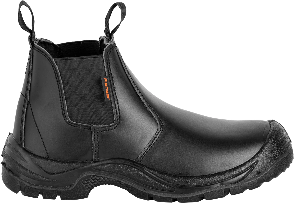 Pioneer Commander Chelsea Safety Boot (Black/Brown)