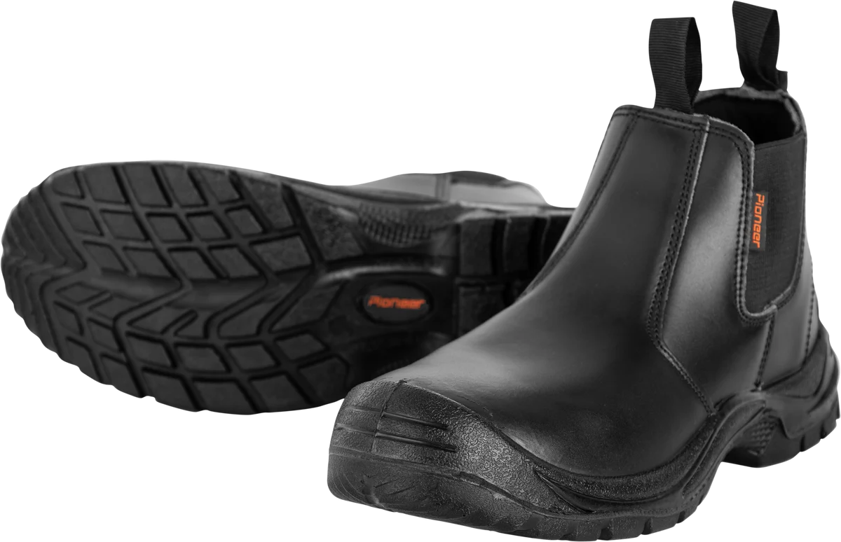 Pioneer Commander Chelsea Safety Boot (Black/Brown)