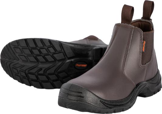 Pioneer Commander Chelsea Safety Boot (Black/Brown)